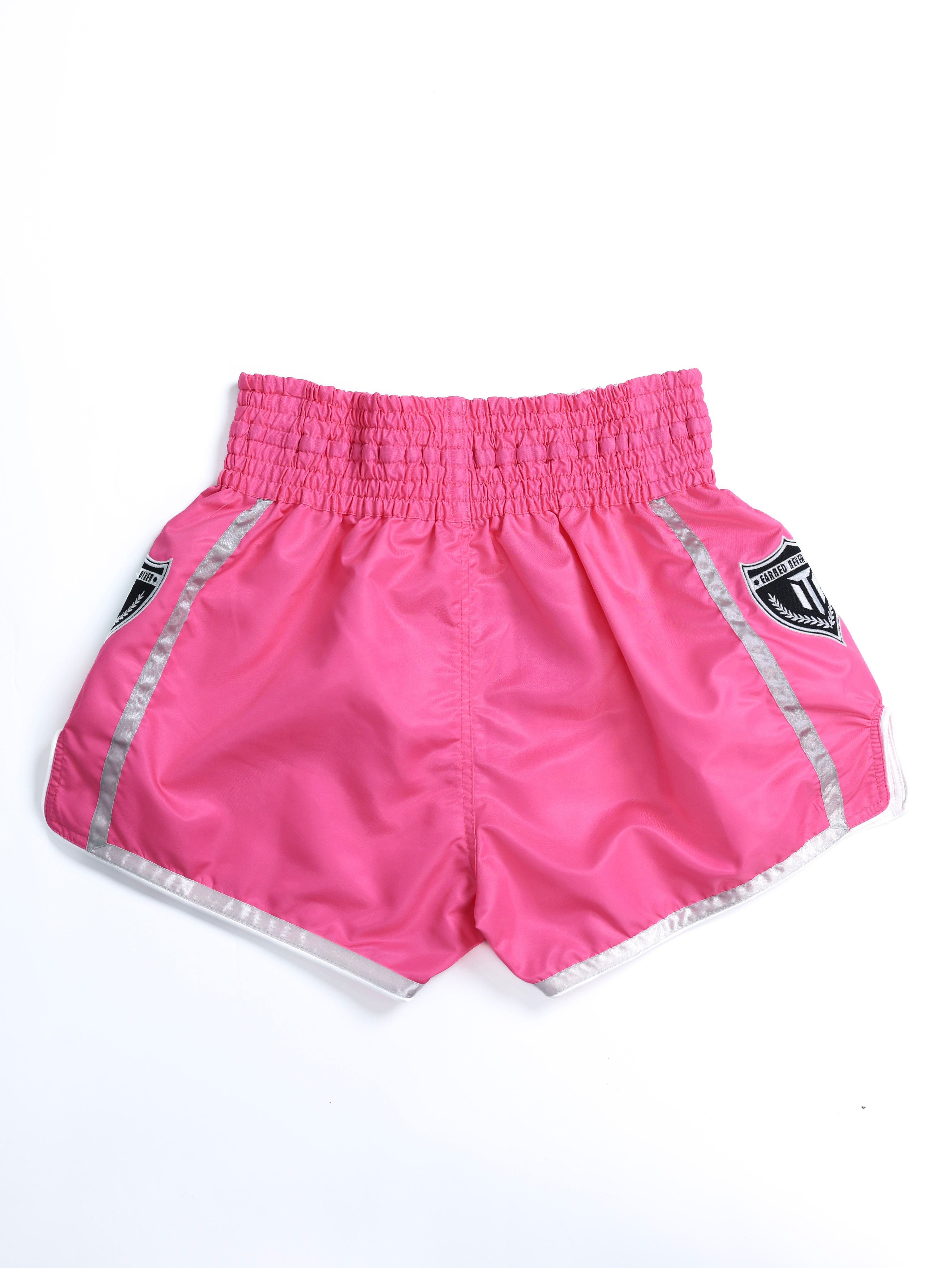 "ESSENTIALS" MUAY THAI SHORTS - PINK