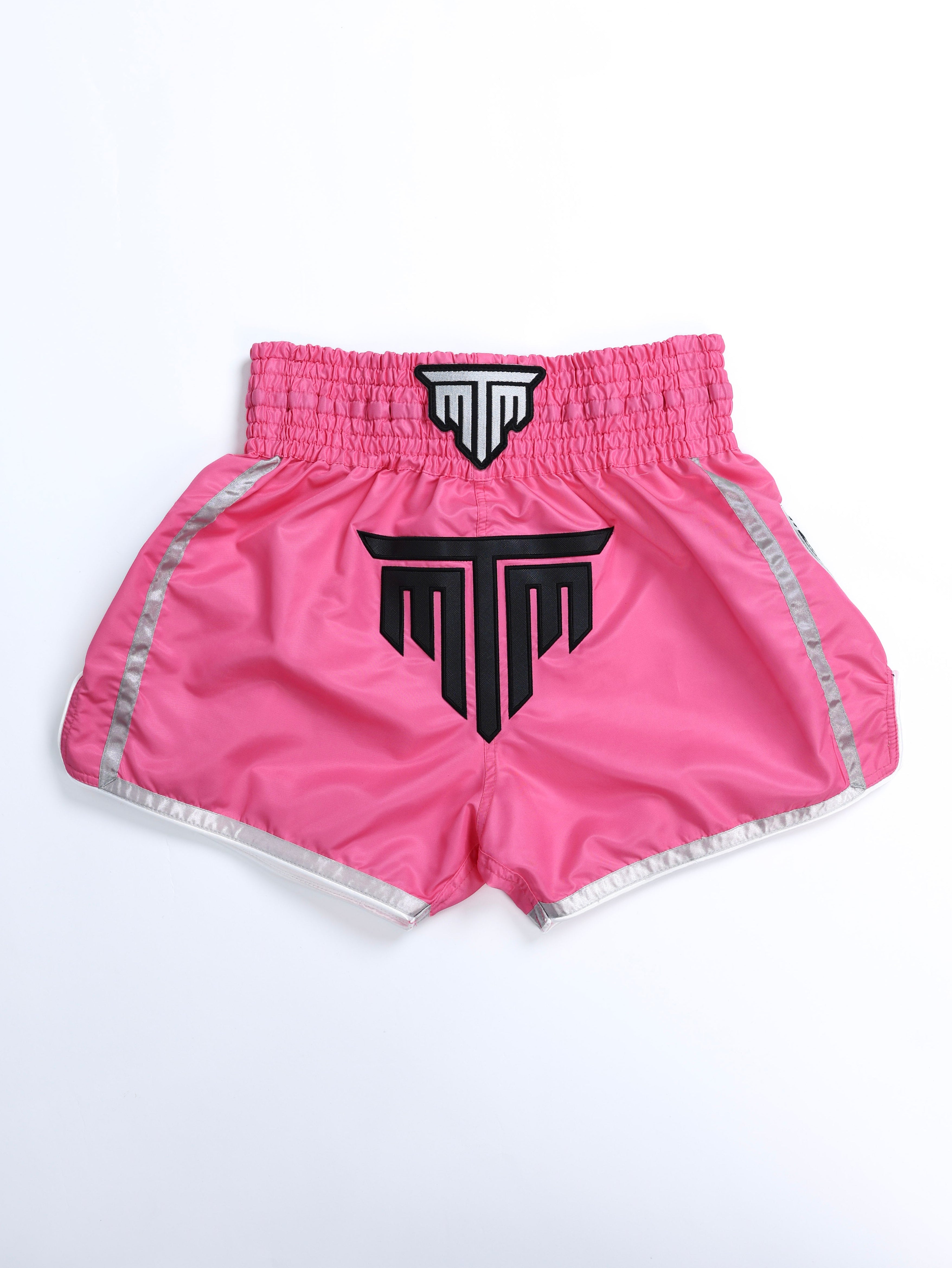 "ESSENTIALS" MUAY THAI SHORTS - PINK