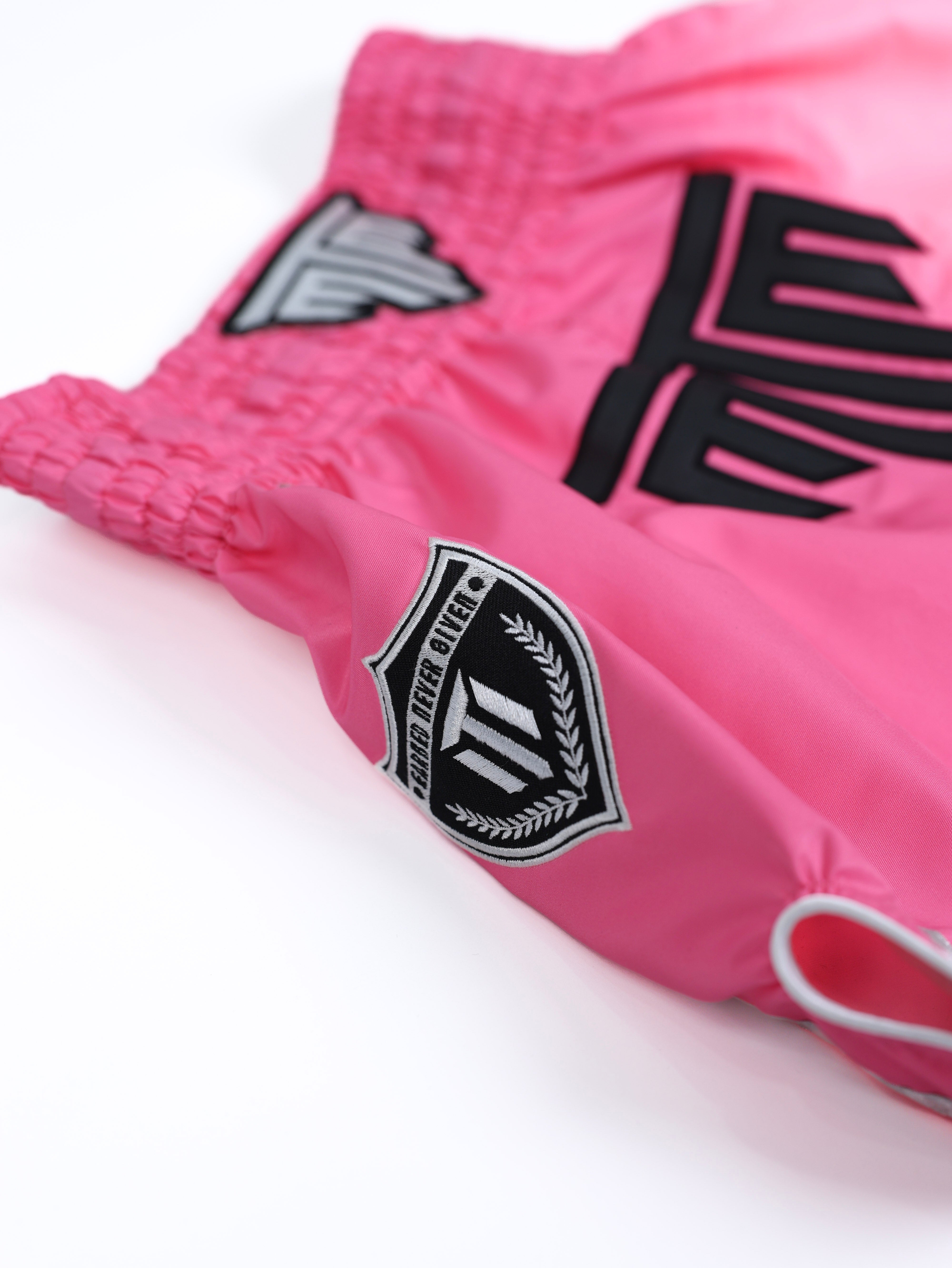 "ESSENTIALS" MUAY THAI SHORTS - PINK