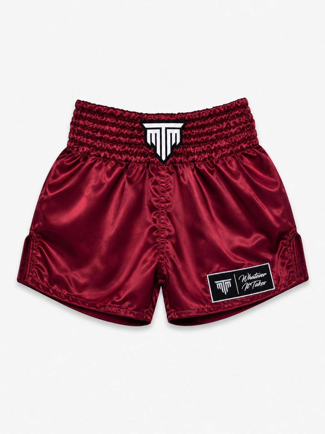 "CLASSIC" MUAY THAI SHORTS - BURGUNDY