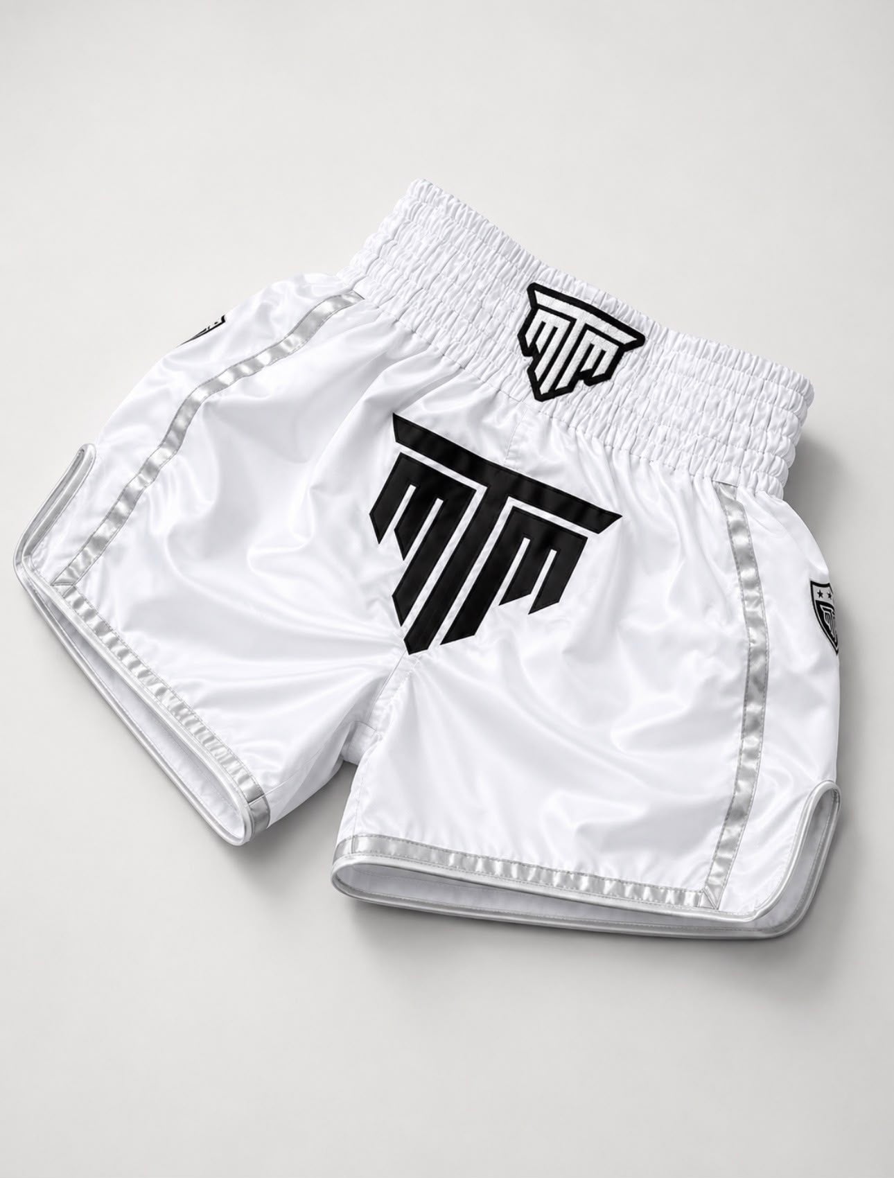 "ESSENTIALS" MUAY THAI SHORTS - WHITE