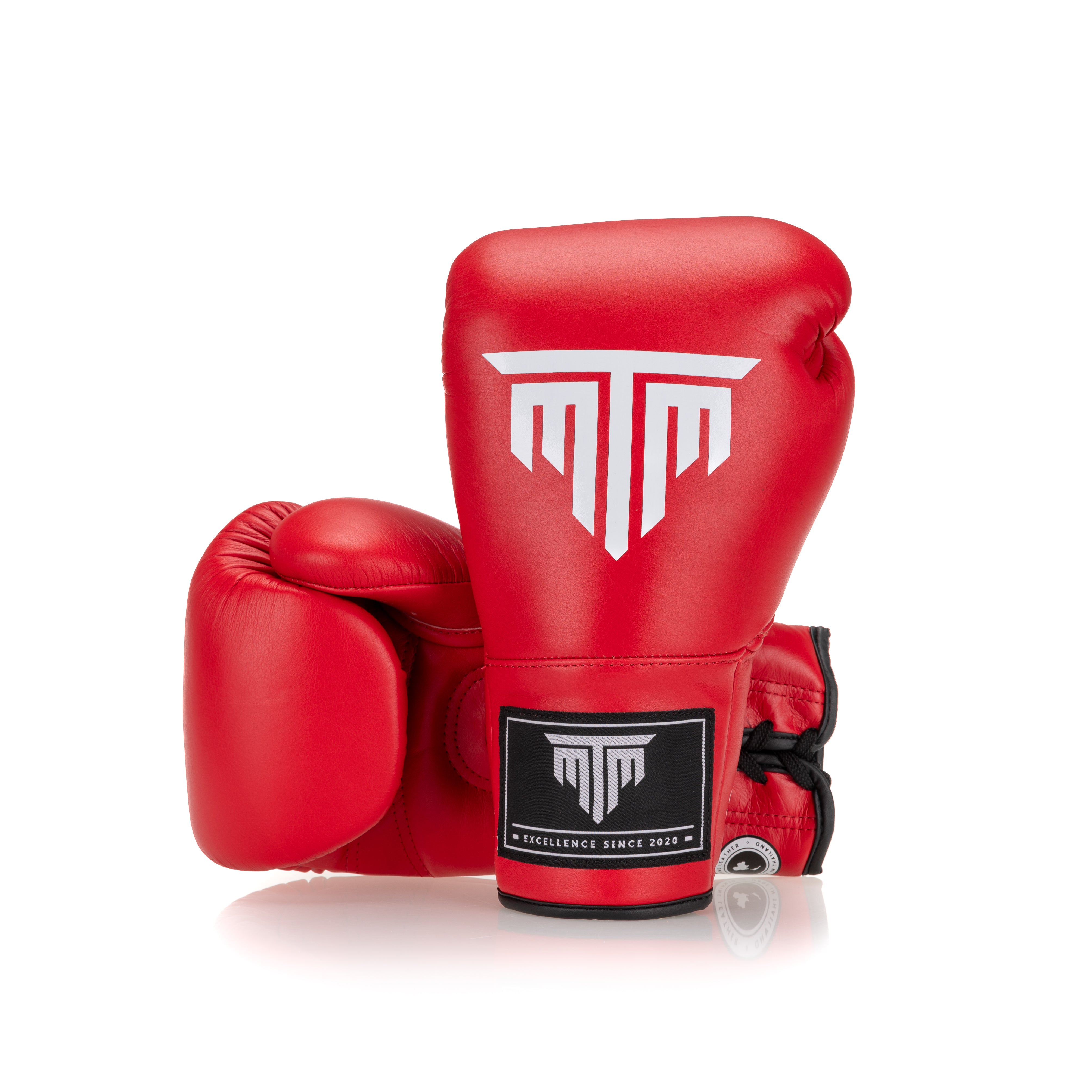 "PRO" SERIES LACE UP BOXING GLOVES - RED