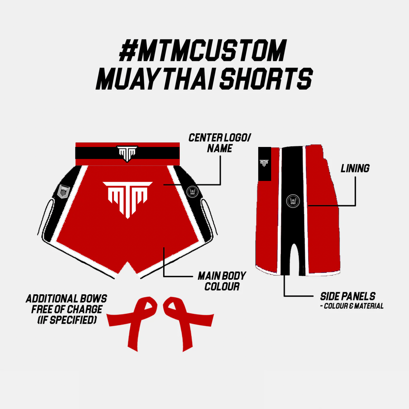 CUSTOM MUAY THAI SHORTS - RETRO STYLE