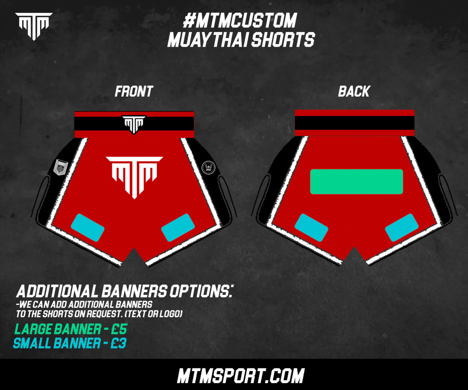 CUSTOM MUAY THAI SHORTS - RETRO STYLE