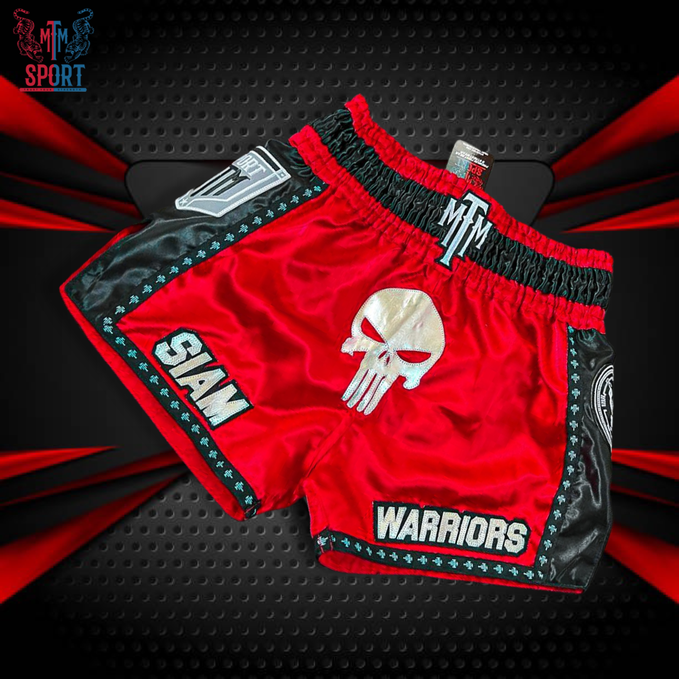 CUSTOM MUAY THAI SHORTS - RETRO STYLE