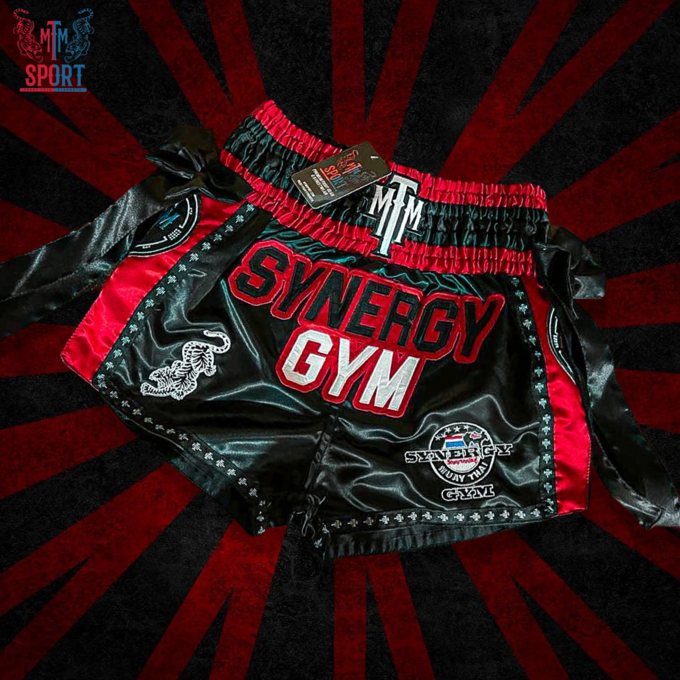 CUSTOM MUAY THAI SHORTS - RETRO STYLE