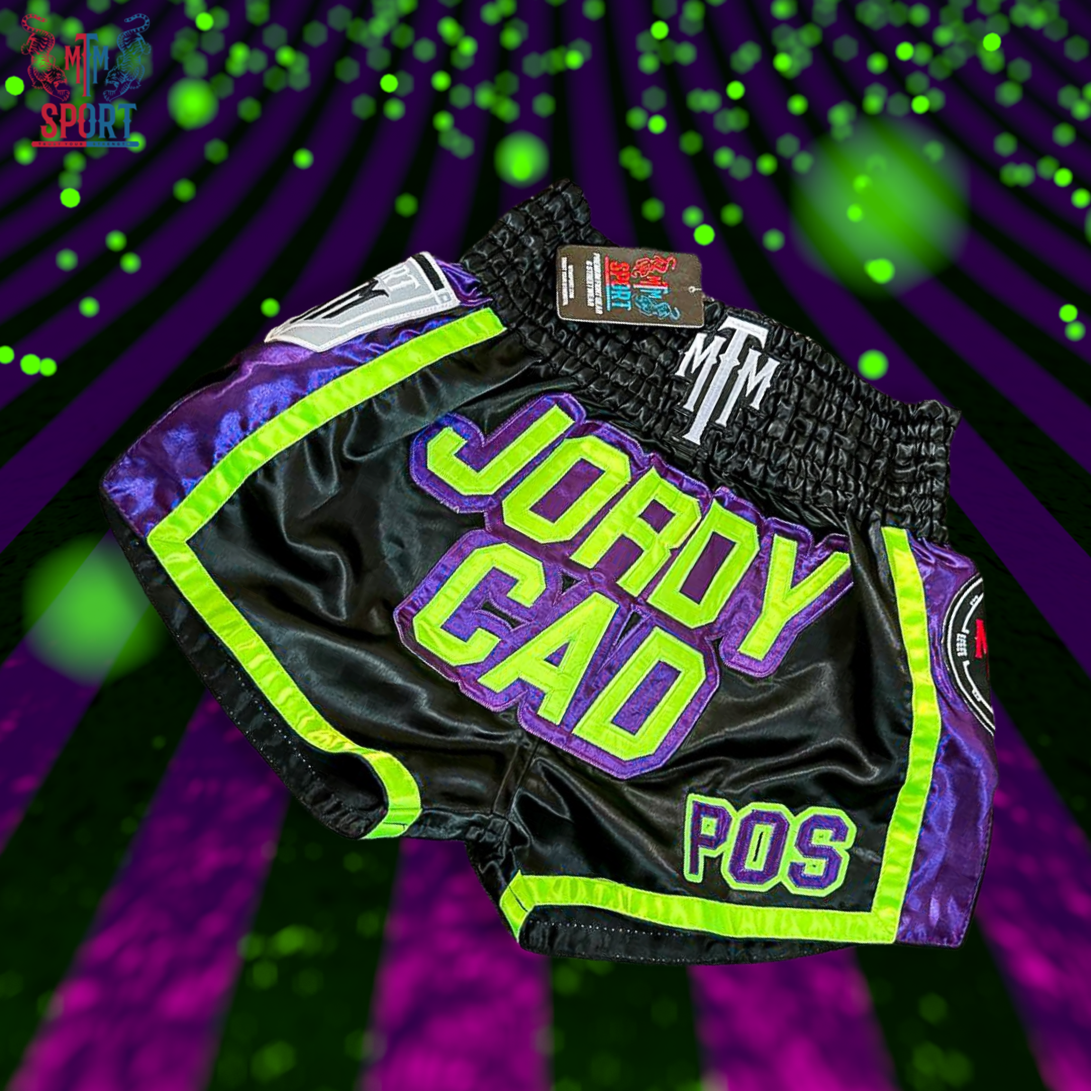 CUSTOM MUAY THAI SHORTS - RETRO STYLE