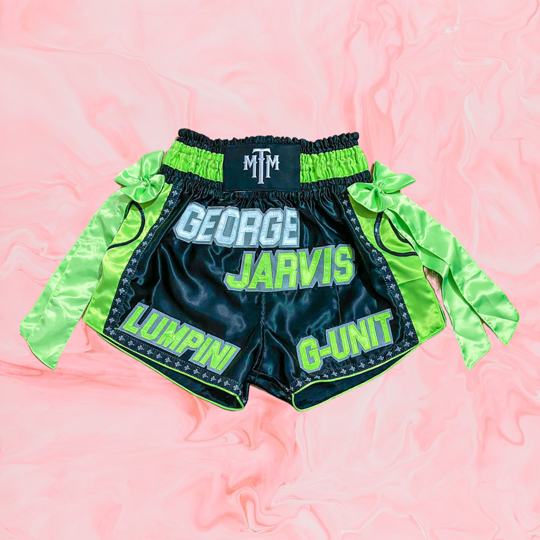 CUSTOM MUAY THAI SHORTS - RETRO STYLE