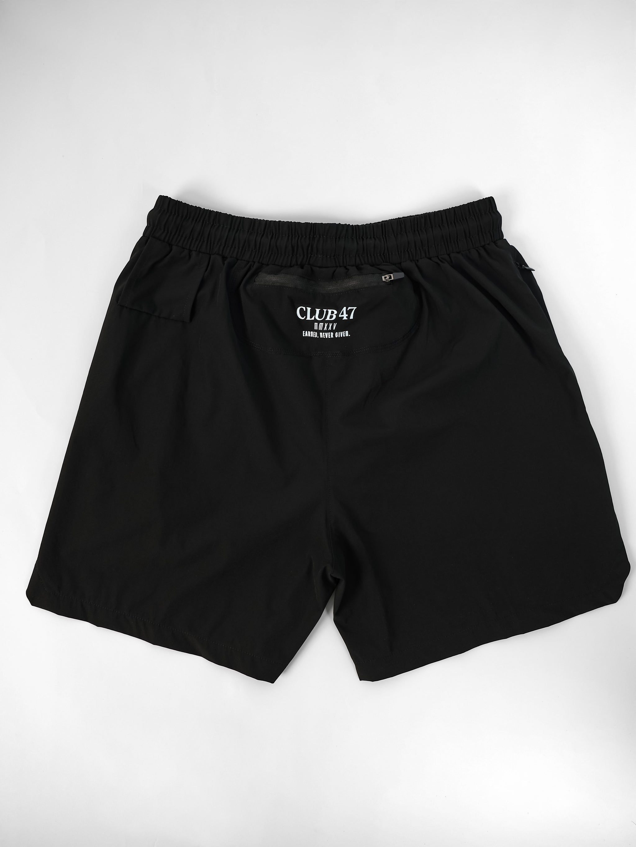 CLUB 47 PERFORMANCE SHORTS BLACK