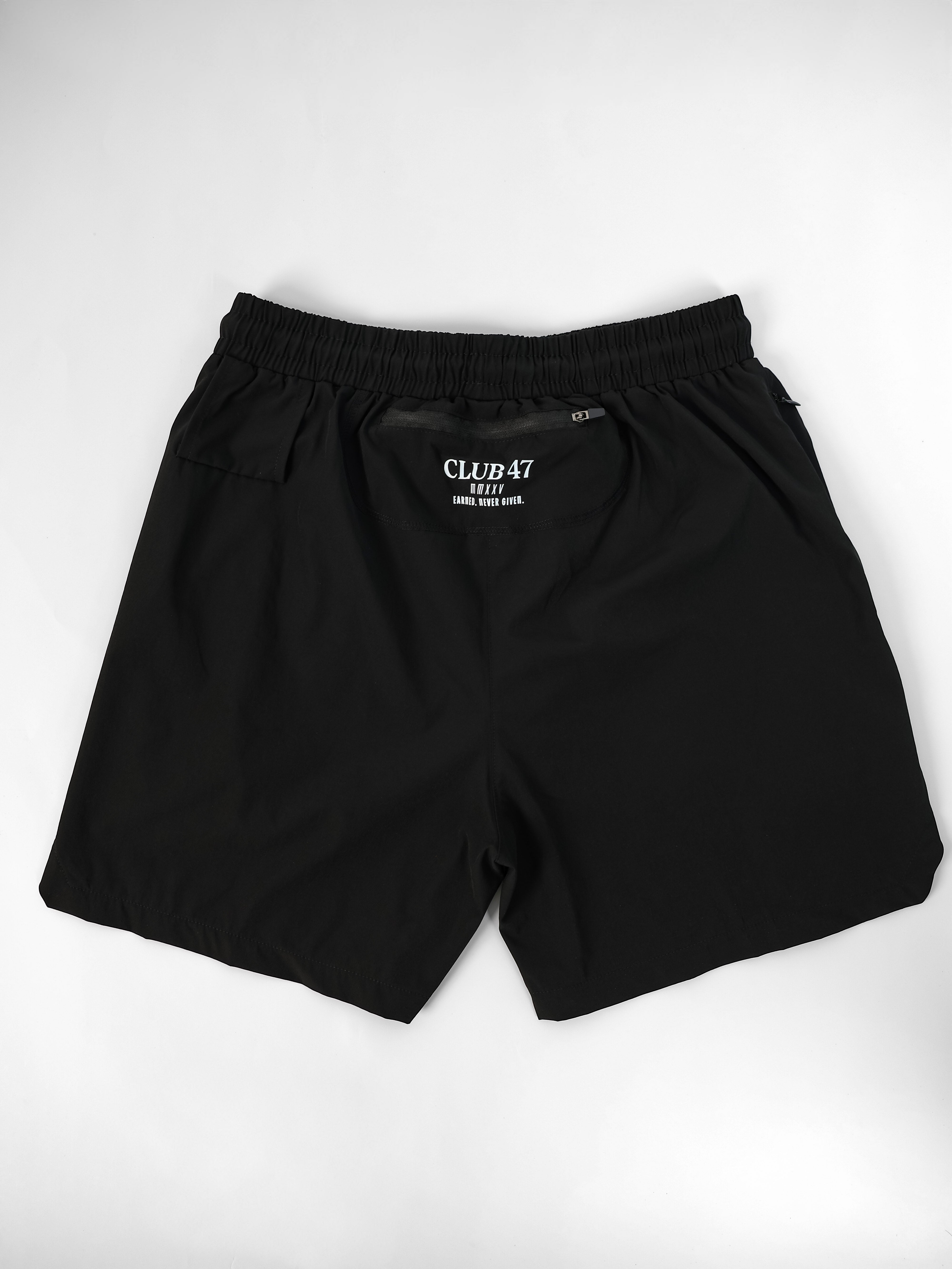 CLUB 47 PERFORMANCE SHORTS BLACK