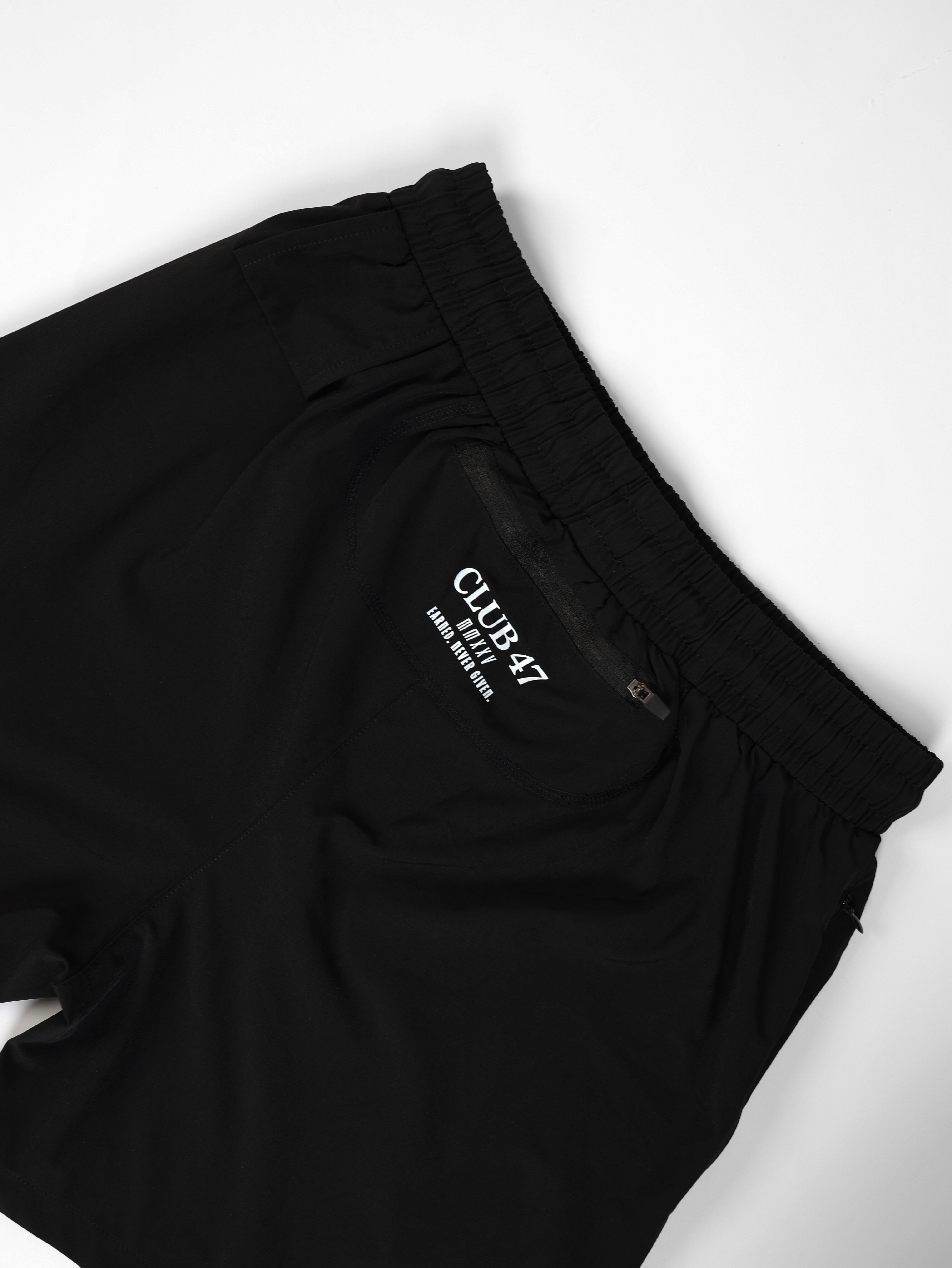 CLUB 47 PERFORMANCE SHORTS BLACK