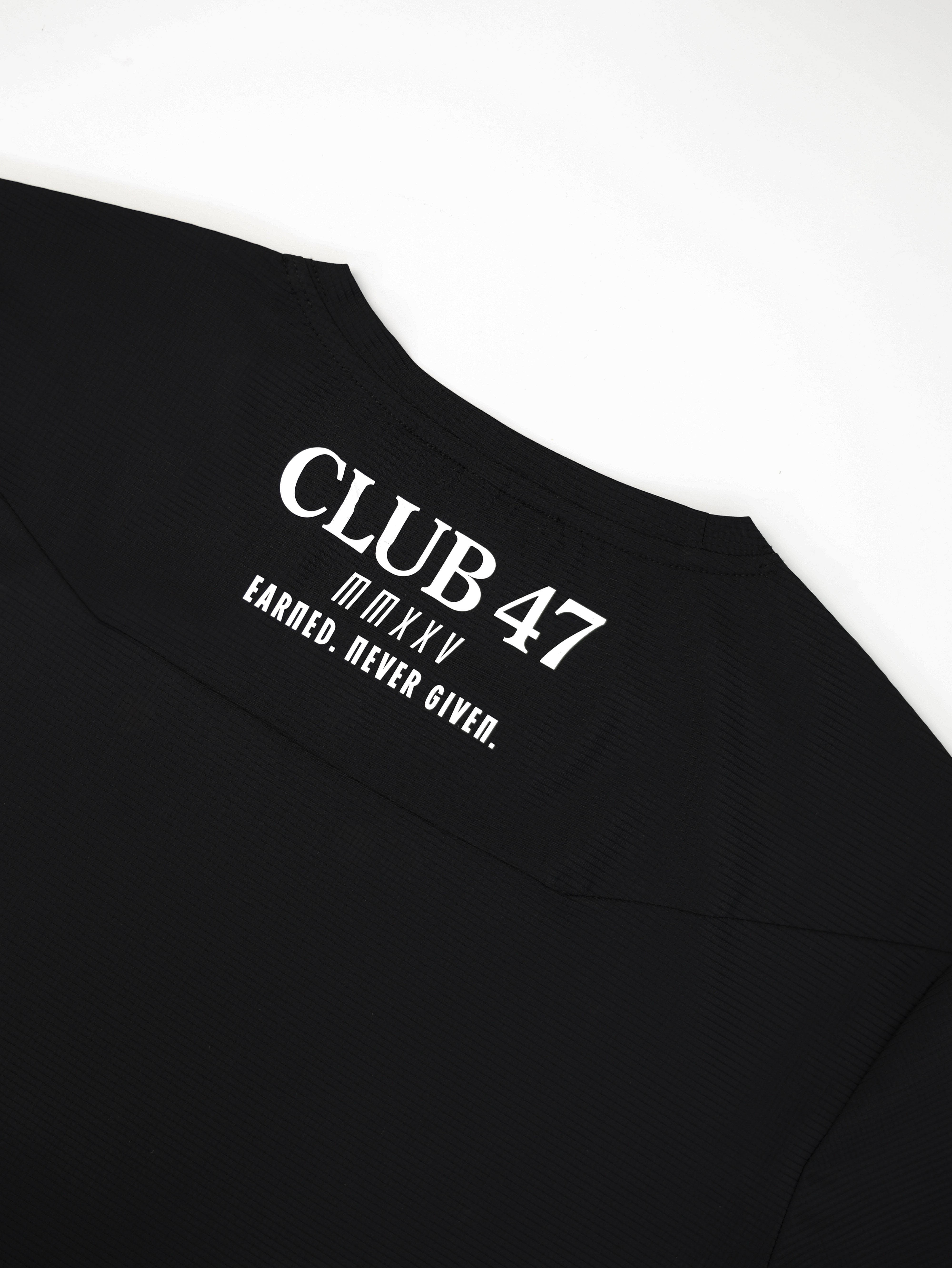 CLUB 47 PERFORMANCE TEE - BLACK