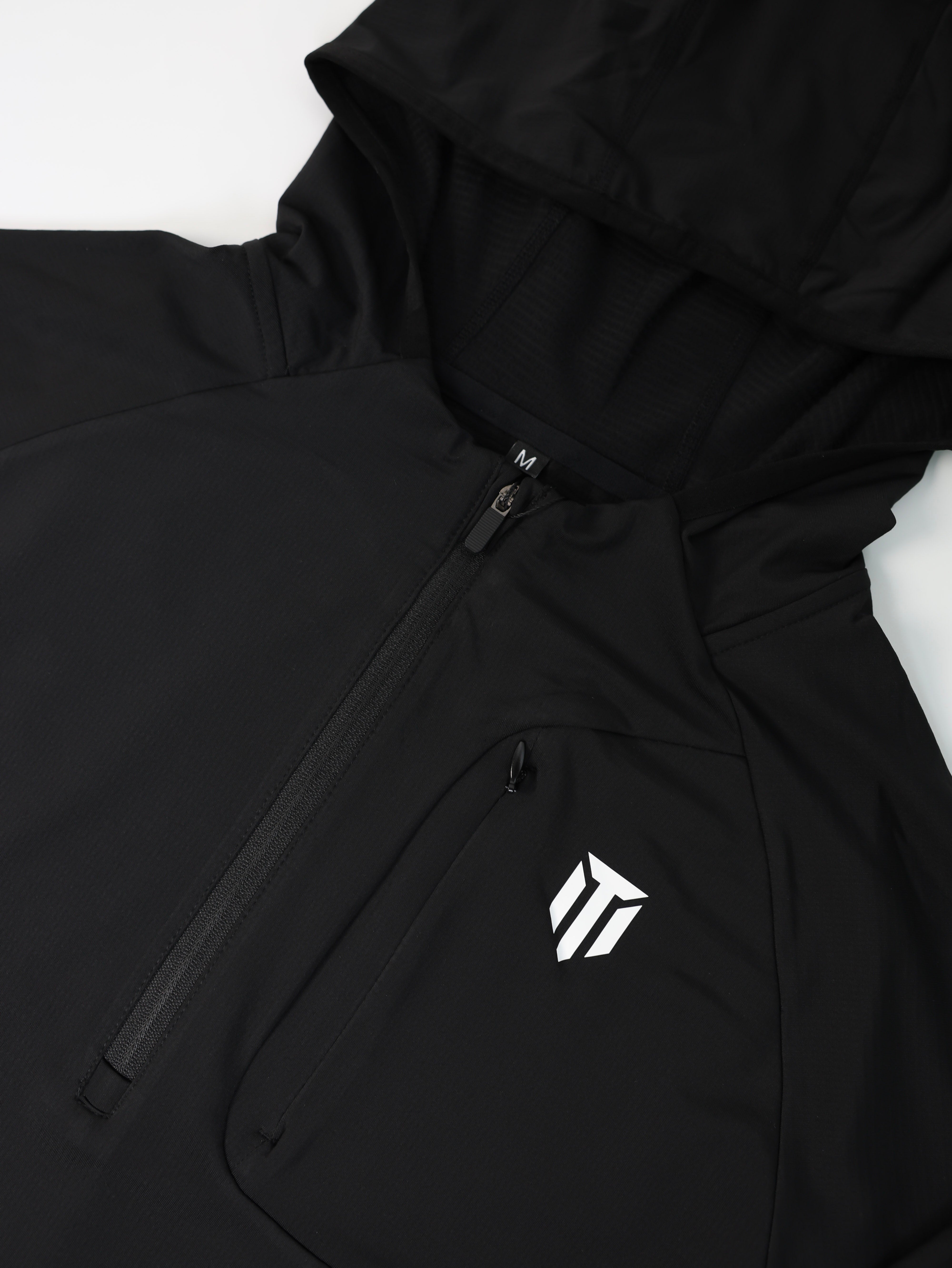 CLUB 47 PERFORMANCE 1/2 ZIP TOP BLACK