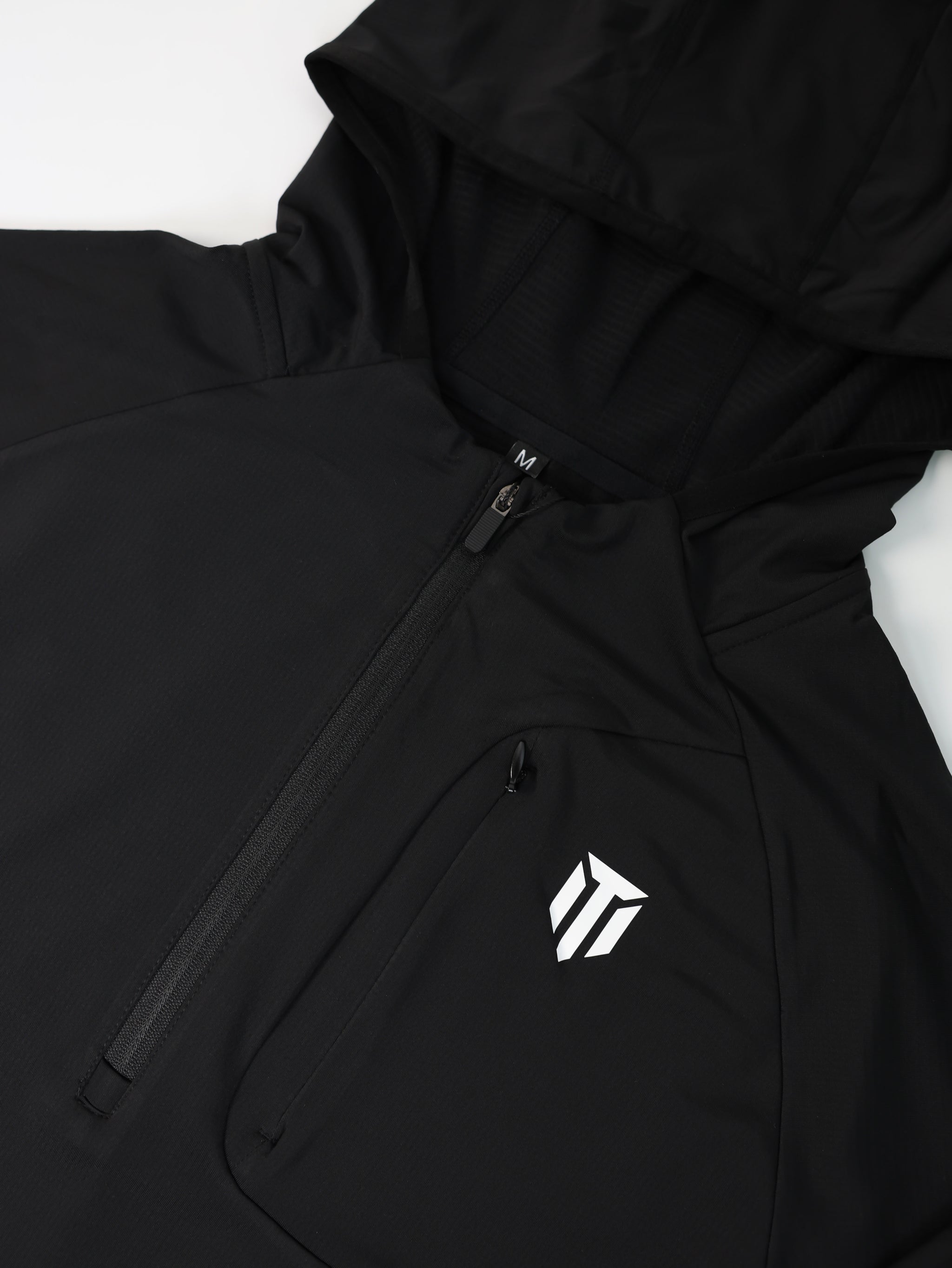 CLUB 47 PERFORMANCE 1/2 ZIP TOP BLACK