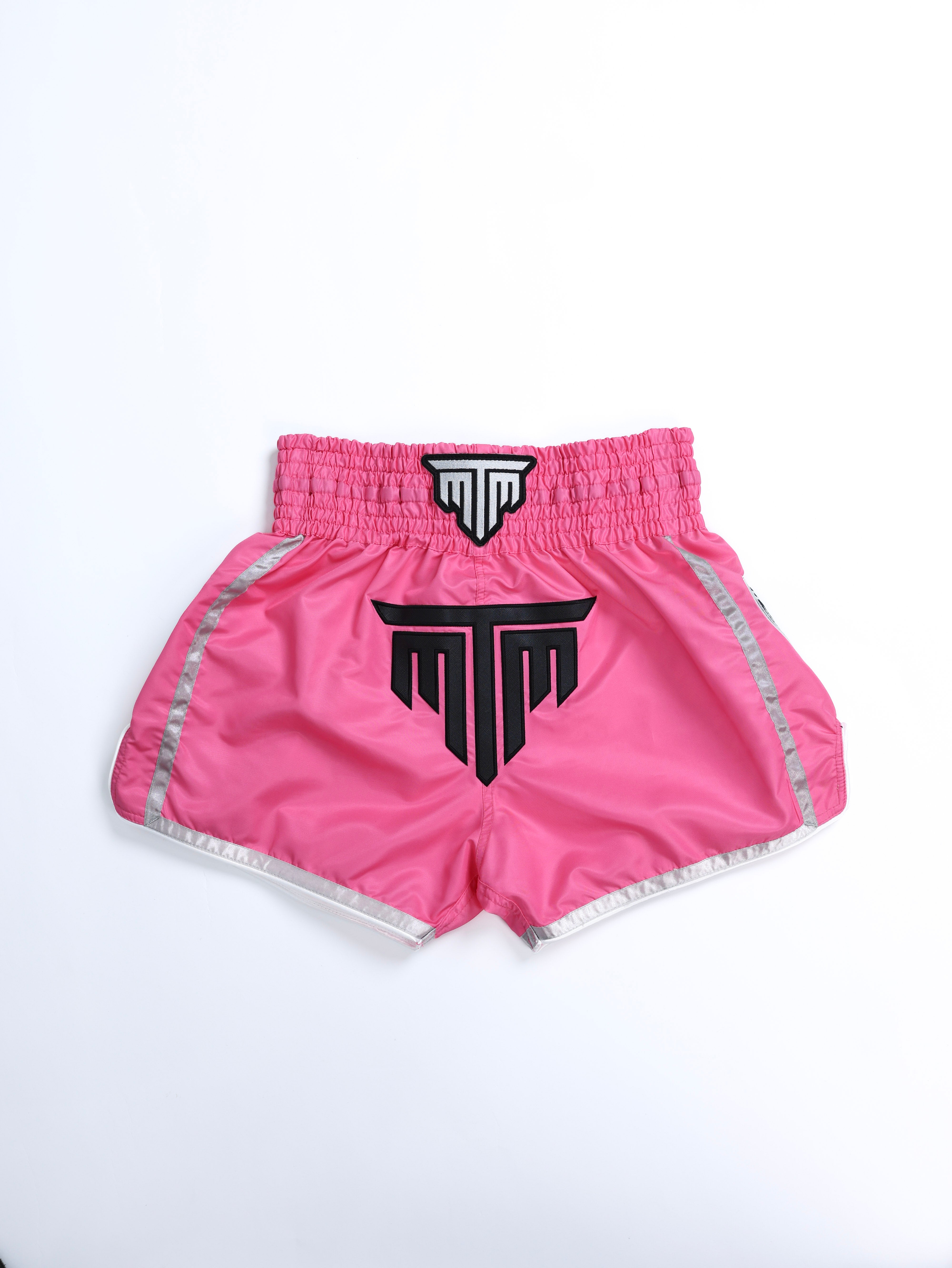 "ESSENTIALS" MUAY THAI SHORTS - PINK