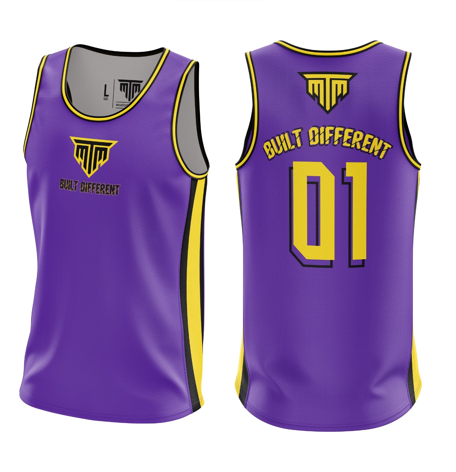 BUILT DIFFERENT WORKOUT JERSEY - PURPLE