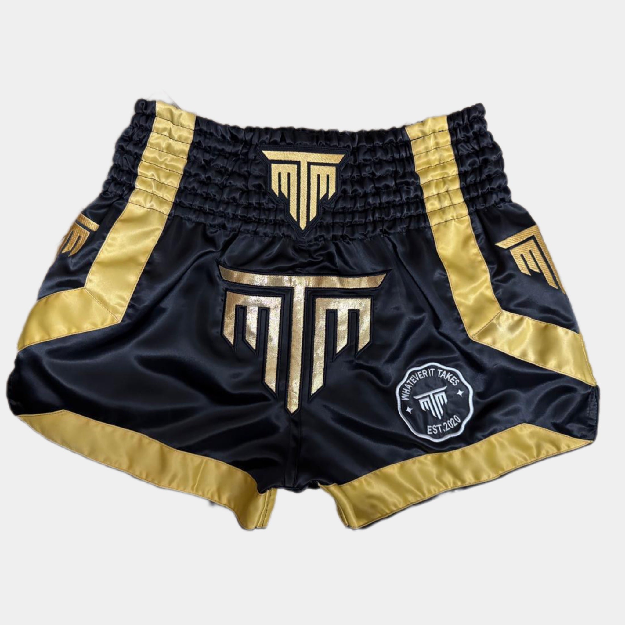"ROYALE" MUAY THAI SHORTS - BLACK