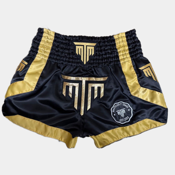 "ROYALE" MUAY THAI SHORTS - BLACK