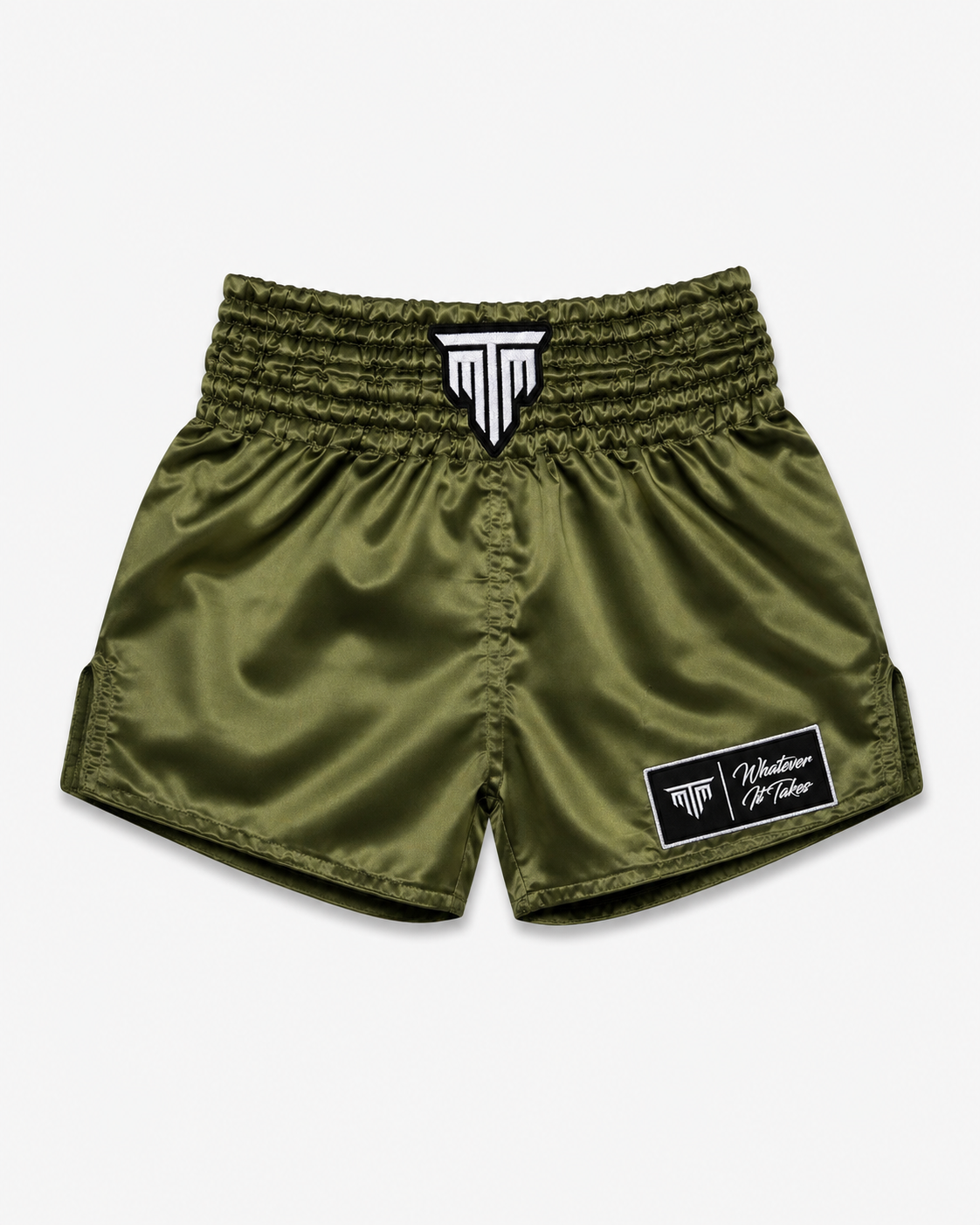 "CLASSIC" MUAY THAI SHORTS - ARMY GREEN