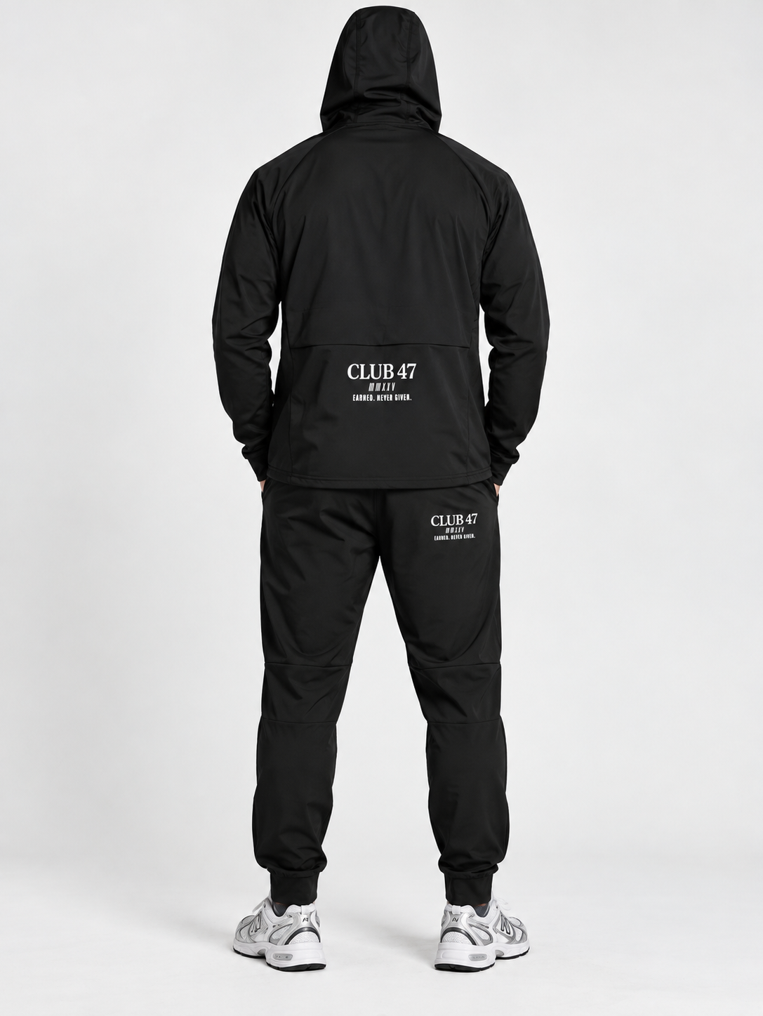 CLUB 47 PERFORMANCE 1/2 ZIP TOP BLACK