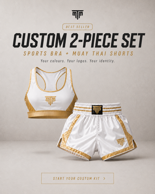 CUSTOM SET | SPORTS BRA + MUAY THAI SHORTS COMBO