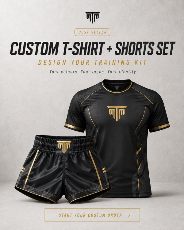 CUSTOM SET | T SHIRT + MUAY THAI SHORTS COMBO