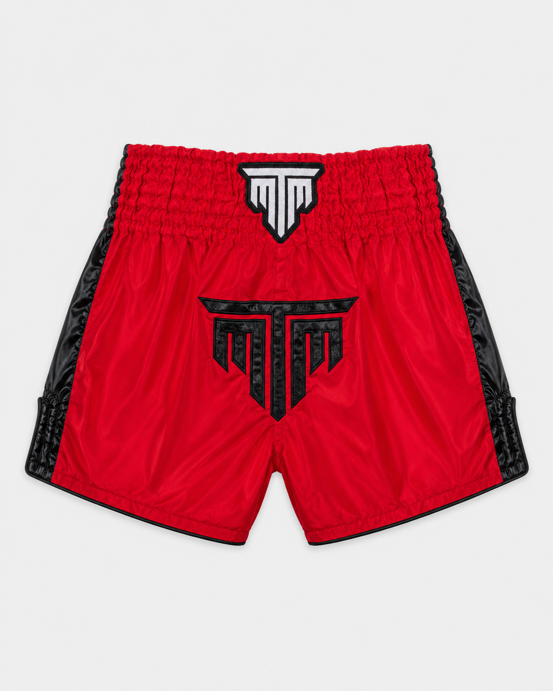 "DELUXE" MUAY THAI SHORTS - RED