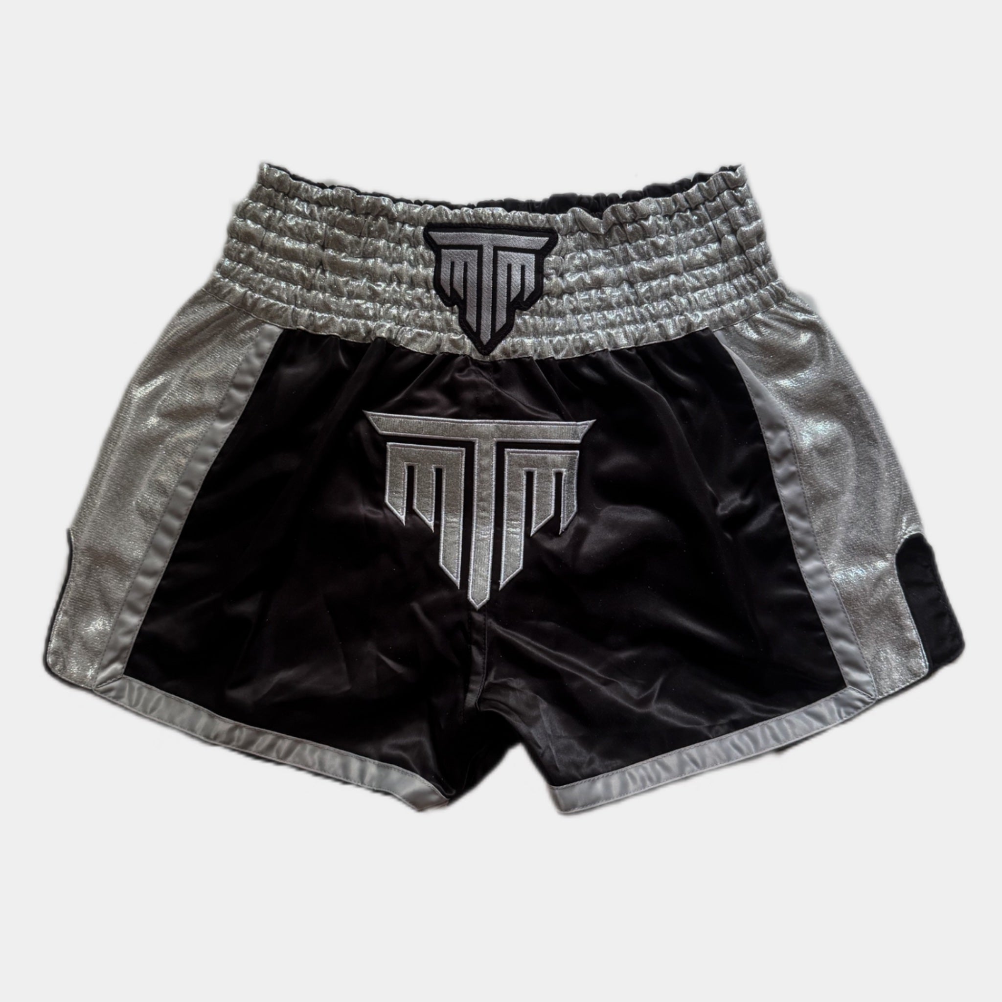 "EMPIRE" MUAY THAI SHORTS - SILVER