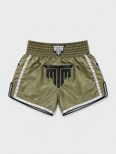 "ESSENTIALS" MUAY THAI SHORTS - KHAKI
