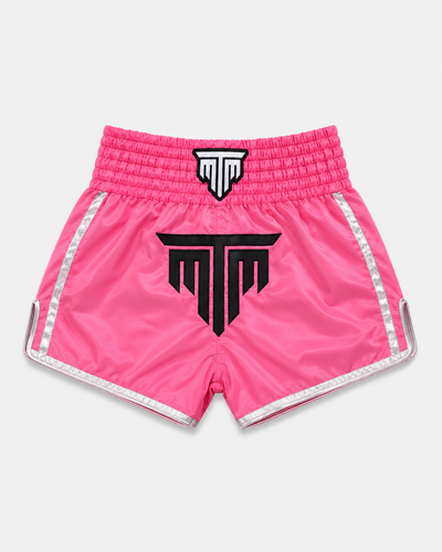 "ESSENTIALS" MUAY THAI SHORTS - PINK