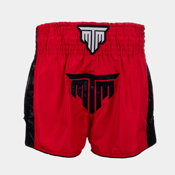 "DELUXE" MUAY THAI SHORTS - RED