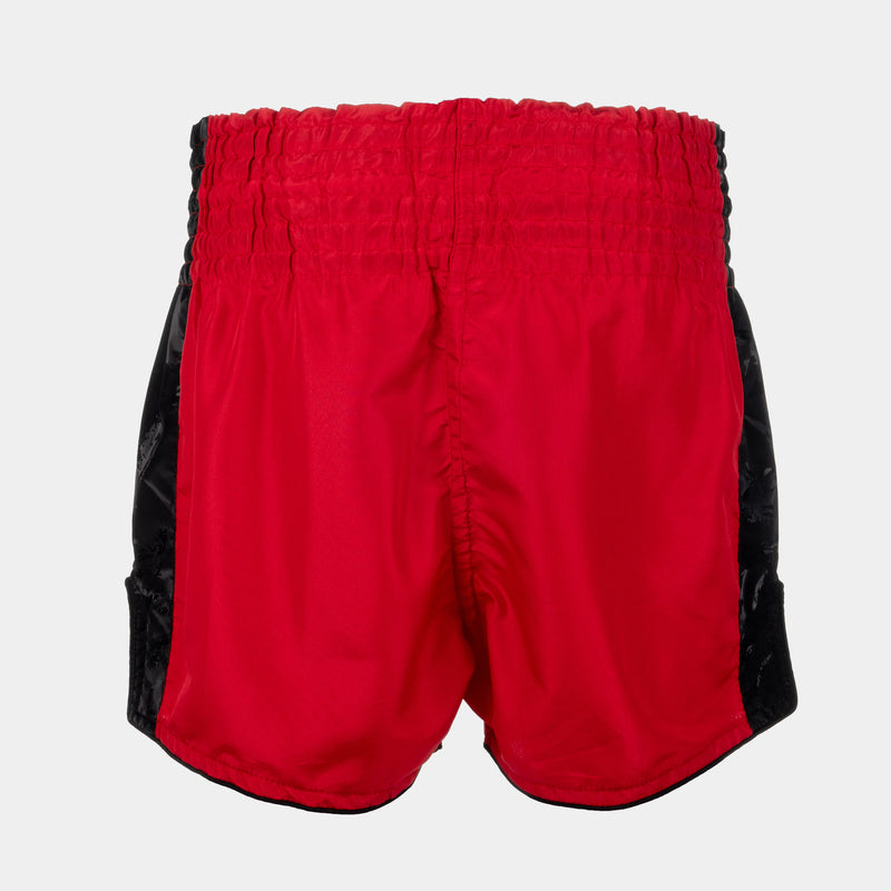 "DELUXE" MUAY THAI SHORTS - RED