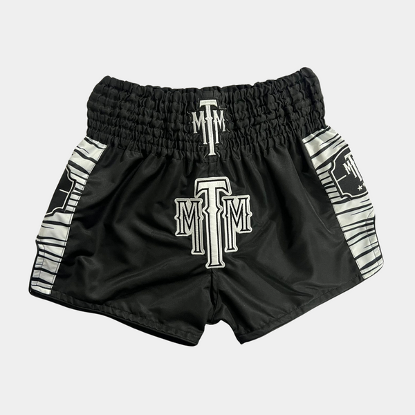 Custom Adult Boxing Robe + Muay Thai Shorts : Black/Elephant