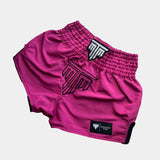 "NEON STRIKE" MUAY THAI SHORTS - PINK