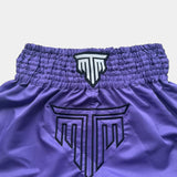 "NEON STRIKE" MUAY THAI SHORTS - PURPLE