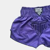 "NEON STRIKE" MUAY THAI SHORTS - PURPLE