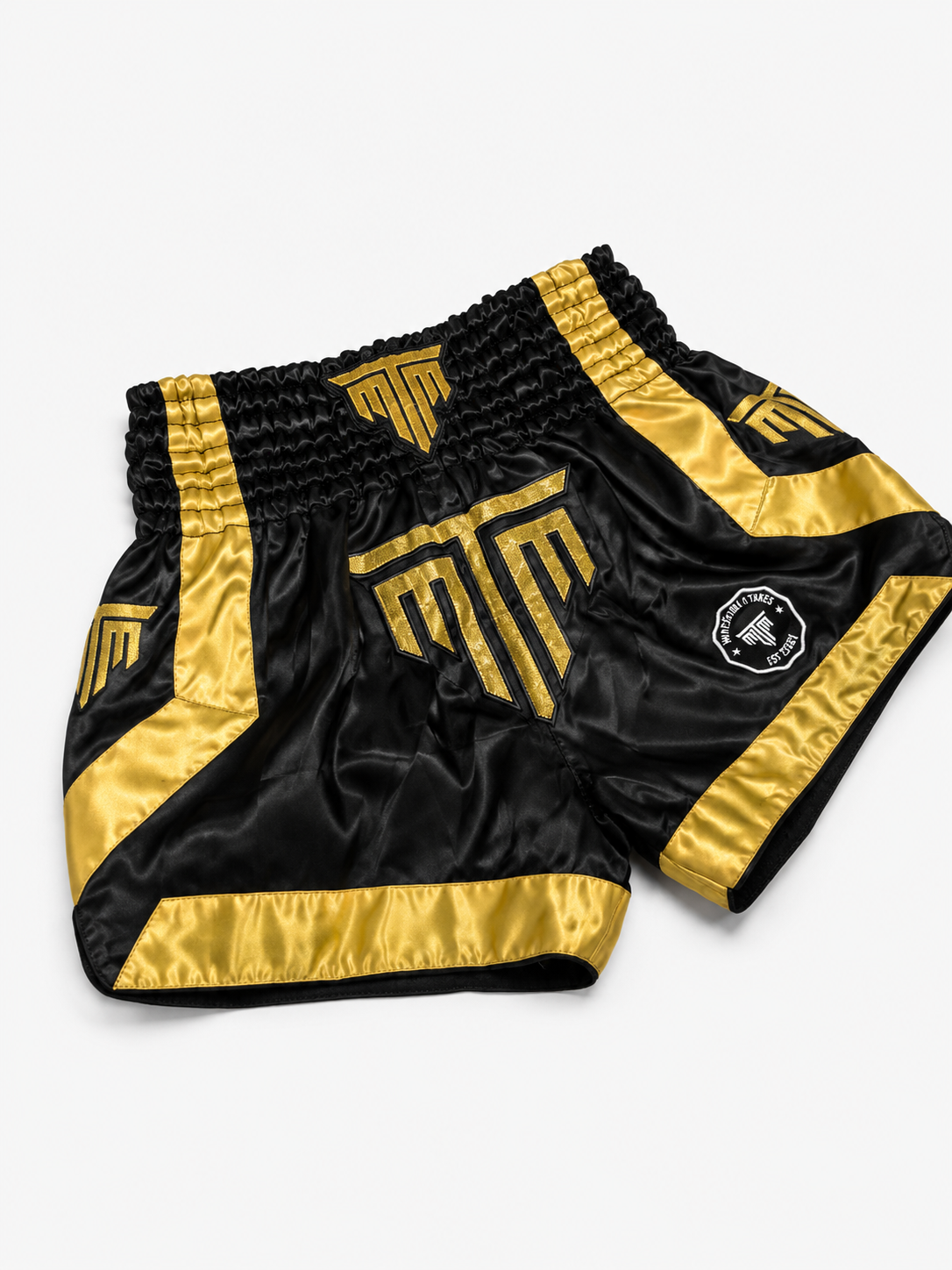 "ROYALE" MUAY THAI SHORTS - BLACK