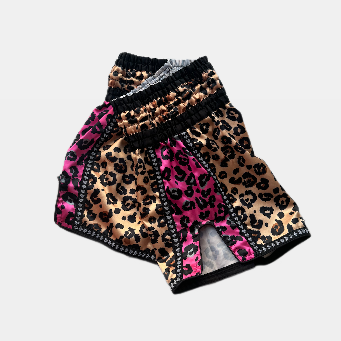 WILDHEART MUAY THAI SHORTS - CHEETAH PINK
