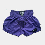 "NEON STRIKE" MUAY THAI SHORTS - PURPLE