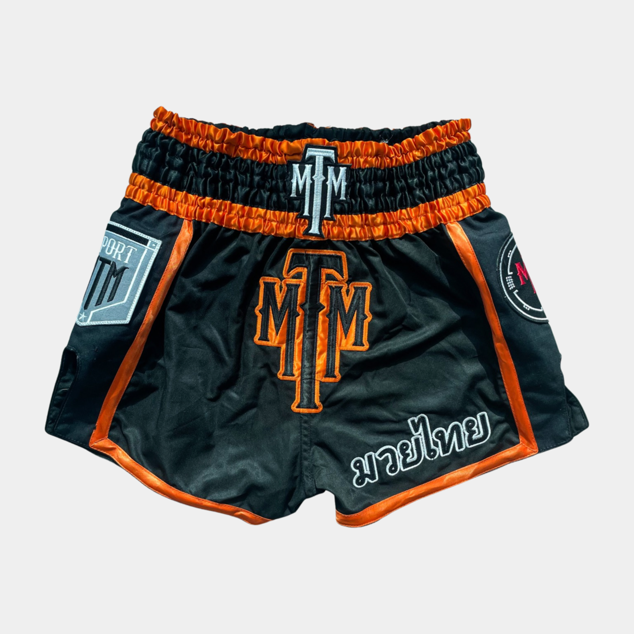 CALYPSO” MICRO MUAY THAI SHORTS - NEON ORANGE 